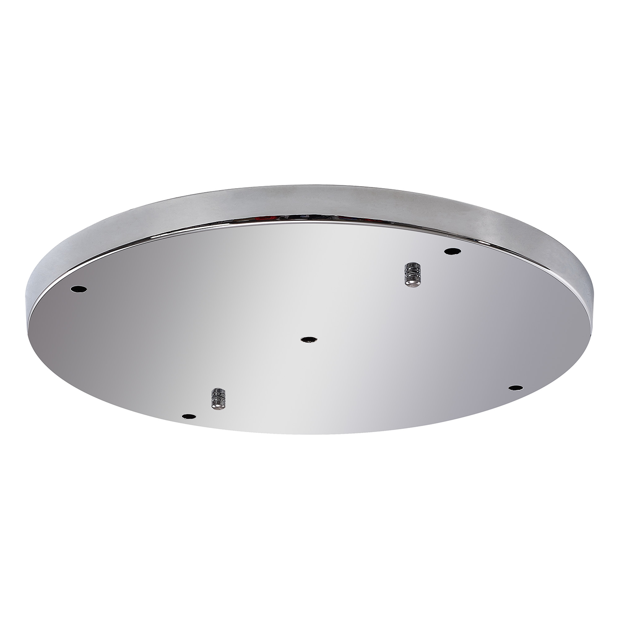 Hayes 5 Hole 40cm Round Ceiling Plate Polished Chrome Stainless Steel